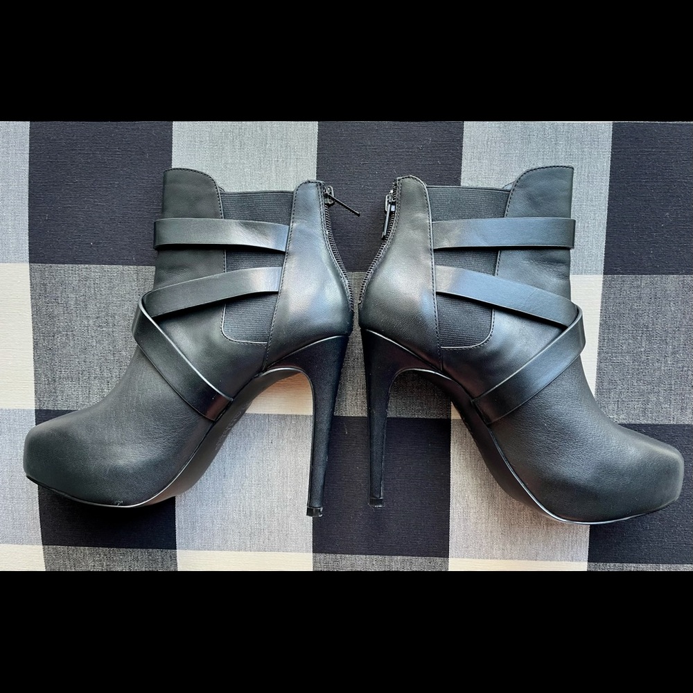 Platform Black Booties - Picture 5 of 5